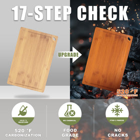 CASAFIT cutting board set in multi-size layout for versatile kitchen tasks.