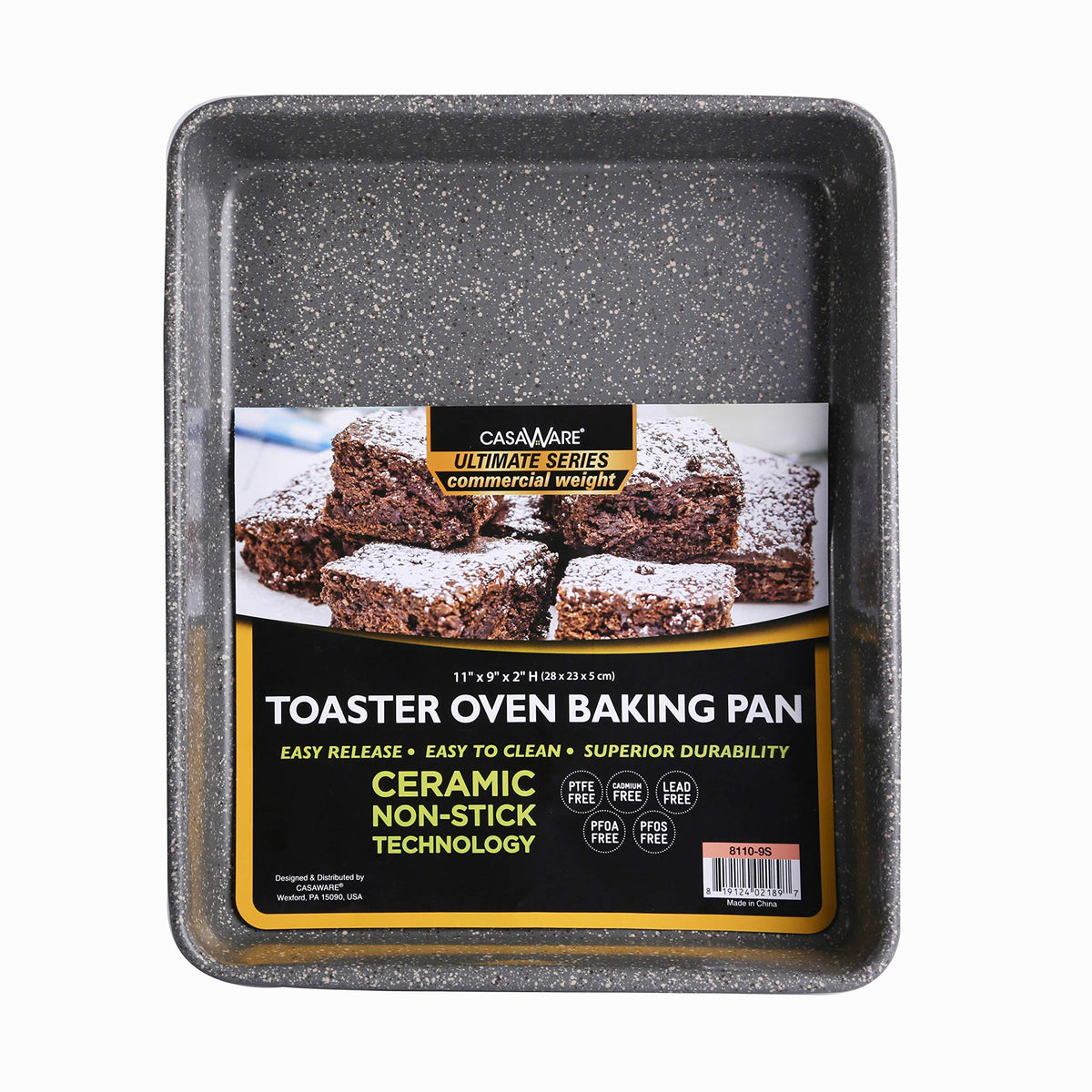 casaWare toaster oven pan exterior shows durable carbon steel for daily baking