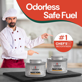 Caterpax non-flammable liquid fuel until lit for safer handling