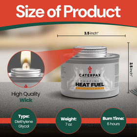 Caterpax odorless smokeless flame for clean indoor operation