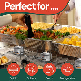 Caterpax professional-grade buffet heating for events