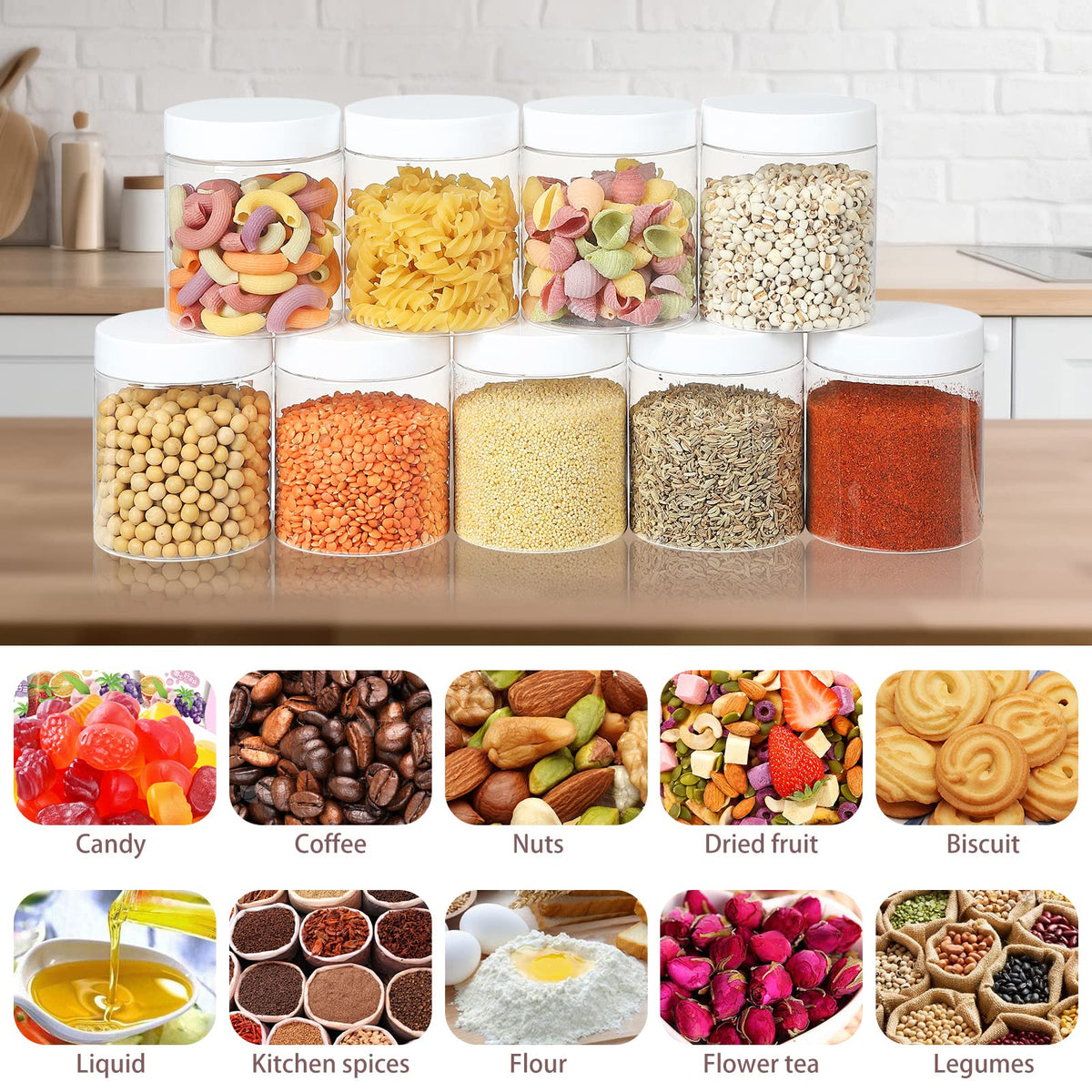 Catsayer pack of 48 labels helps quickly identify contents.