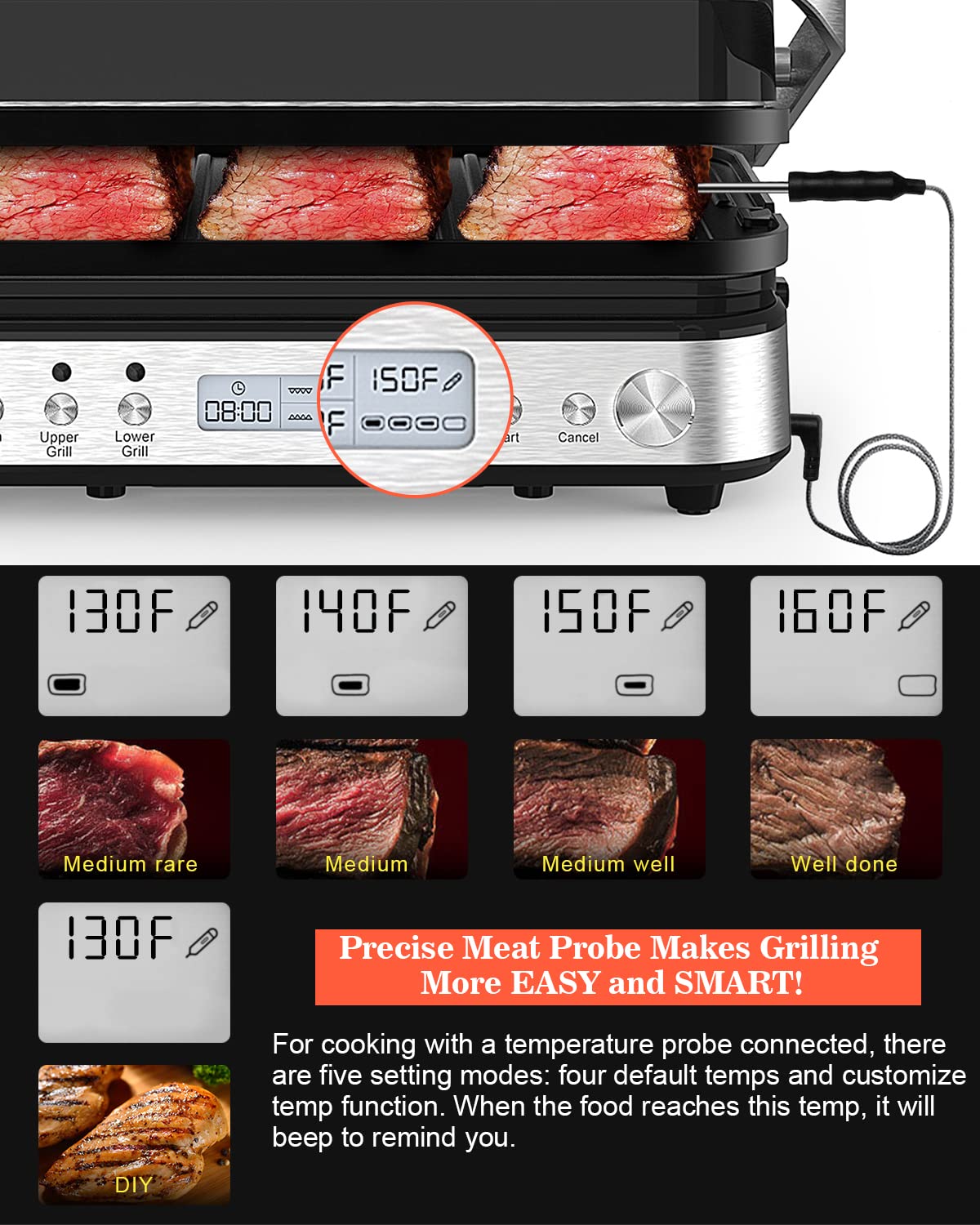 CATTLEMAN CUISINE grill plates nonstick removable for quick cleaning and versatile cooking
