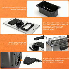 CATTLEMAN CUISINE magnetic plug enables quick disconnection for safety.