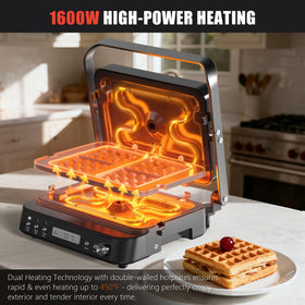 Indoor grill setup from Cattleman Cuisine for versatile cooking