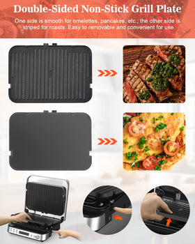 CATTLEMAN CUISINE waffle plates removable for fluffy breakfasts and easy washing