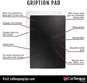 CatTongue Grips dashboard anti-slip mat secures gadgets during travels.