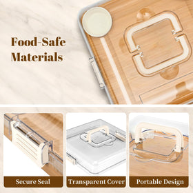 CAWIU charcuterie board fruit tray adds a fresh, convenient centerpiece.