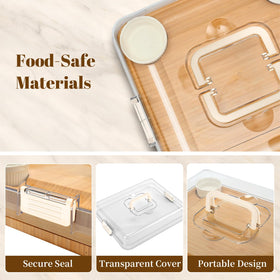 CAWIU Cheese knives included for easy slicing and stylish serving.