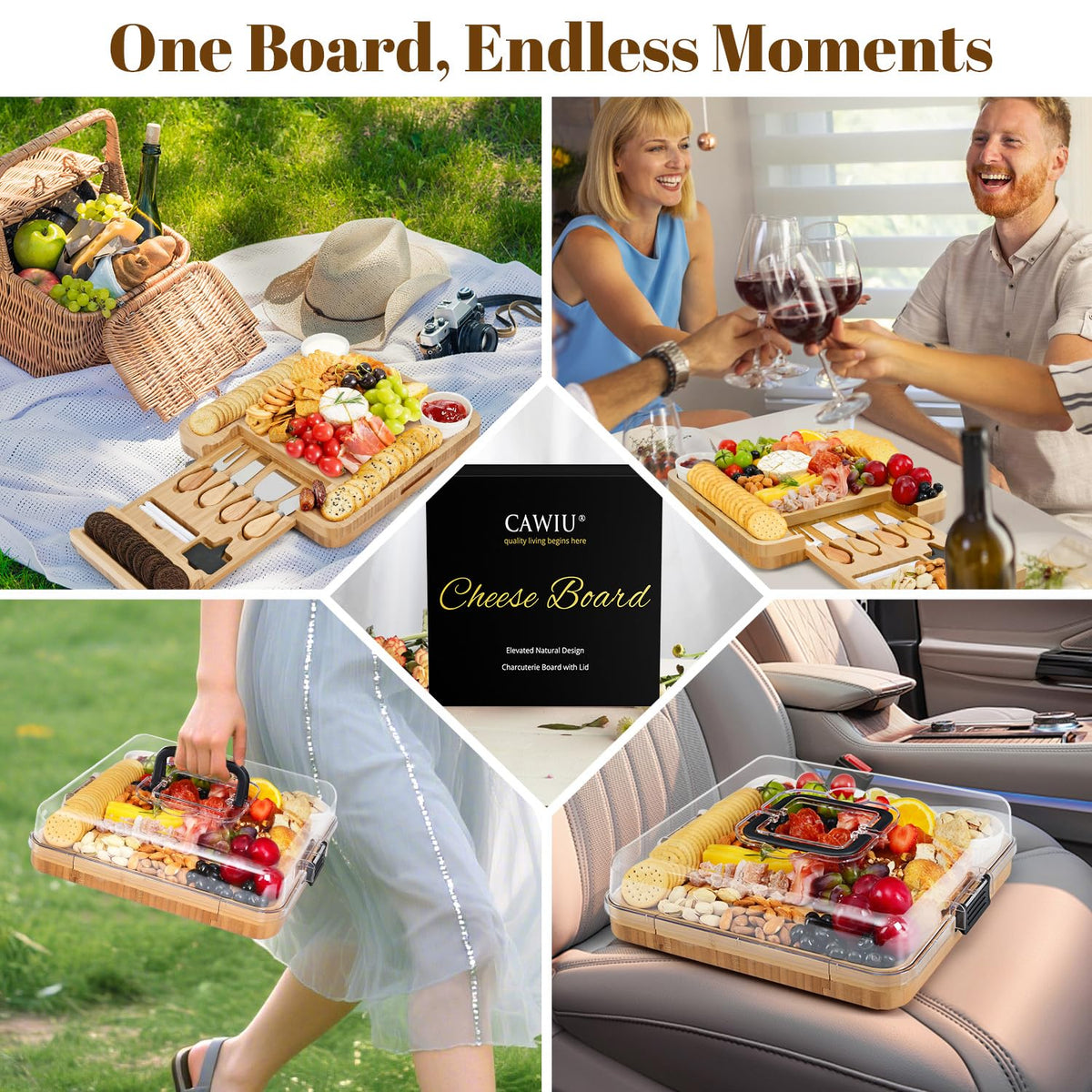 CAWIU gift box packaging makes a thoughtful housewarming or wedding gift.