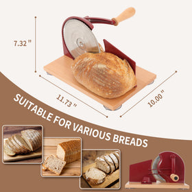 CAWIU red bread slicer adds color and function to kitchen counters