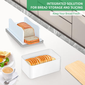 CAWIU 7.5L airtight bread container keeps homemade bread fresher longer.