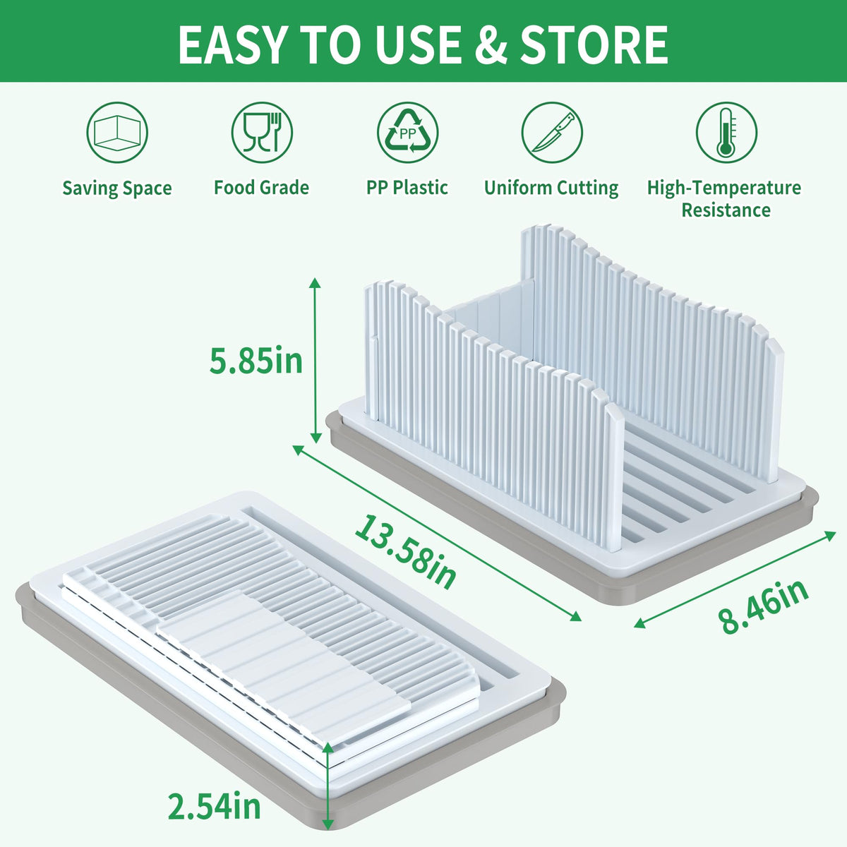 Durable heat-resistant PP plastic construction prevents cracking