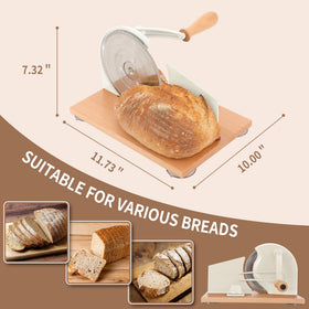CAWIU bread slicer ready slices on board for meal prep