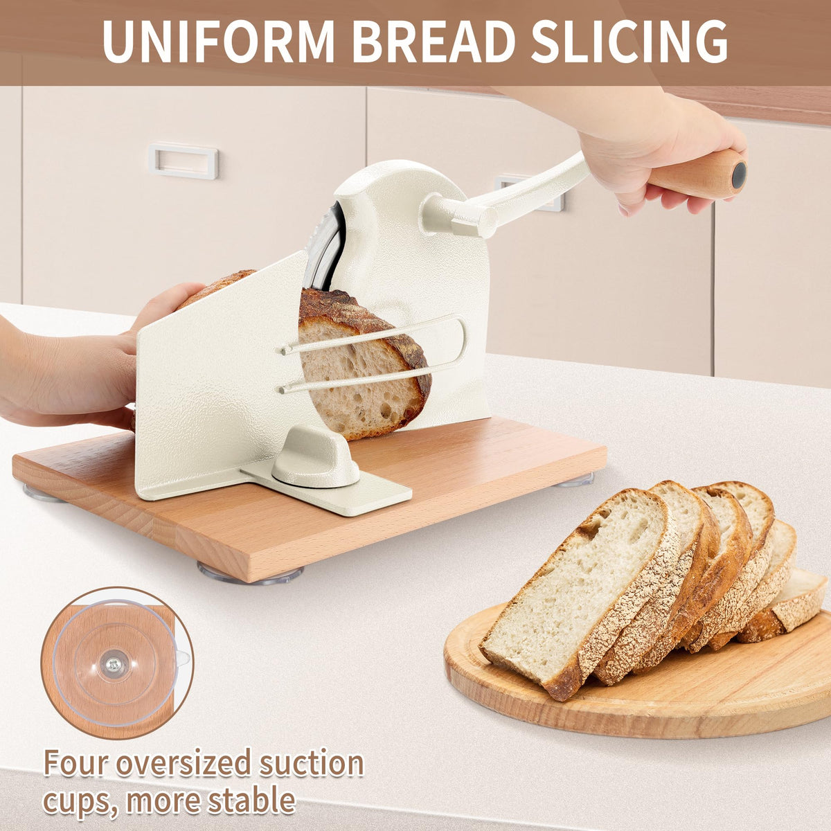 CAWIU bread slicer stainless steel blade for smooth cuts