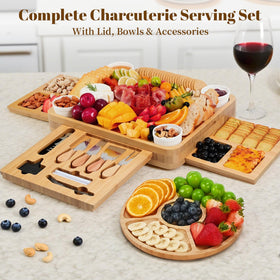 CAWIU ceramic bowls and fruit tray add versatile serving options