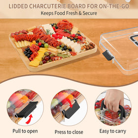 CAWIU board configured with 1 compartment for simple food separation on the go