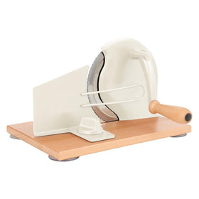 CAWIU manual bread slicer with hand crank for even slices