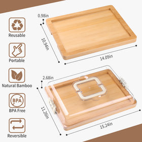 CAWIU board with compartment options offers versatile food separation