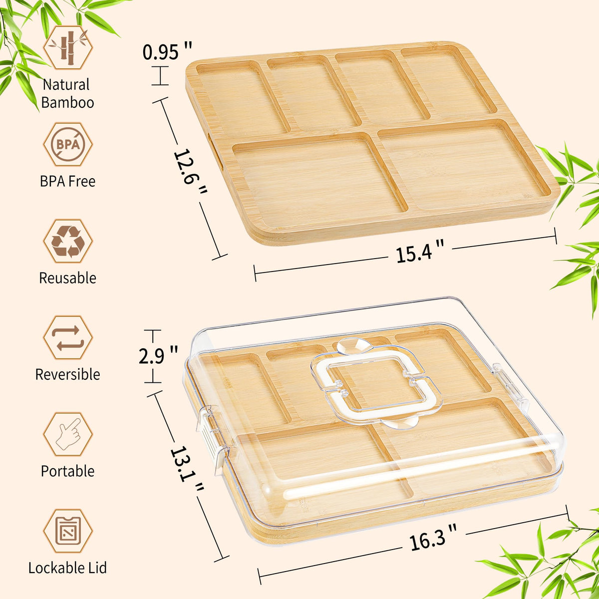 CAWIU bamboo surface is easy to clean and food-safe.