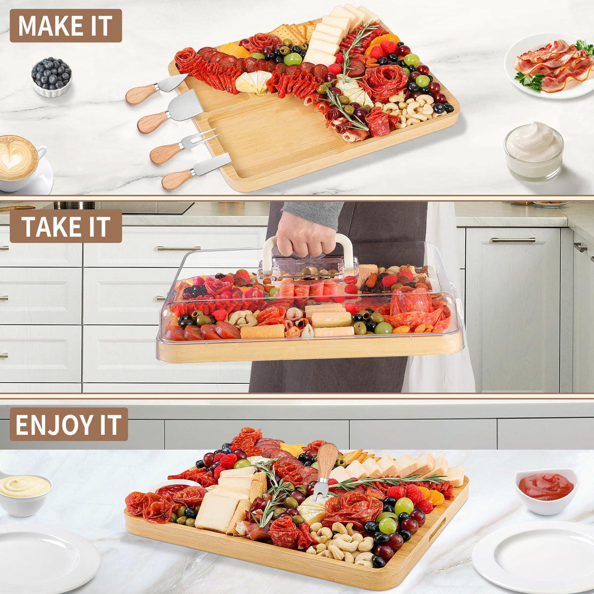 CAWIU large board ideal for stylish picnics and outdoor gatherings.