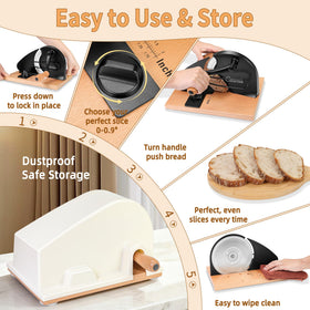 CAWIU slicer with removable cover for safe, hygienic storage
