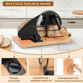 CAWIU slicer on a stable base with suction cups for secure cutting
