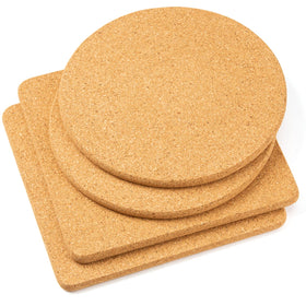 Cazzon cork trivets protect countertops from hot dishes with natural cork surface.