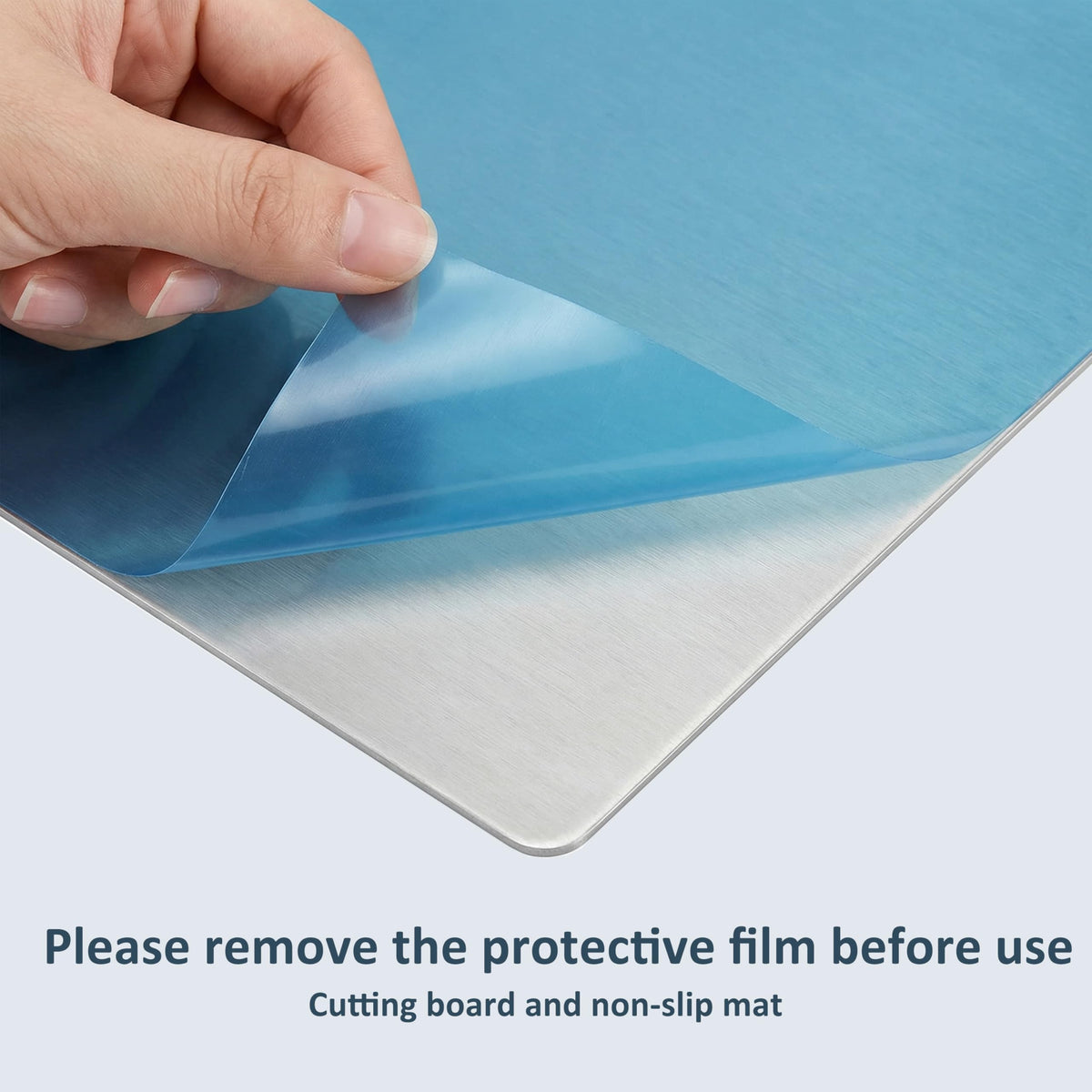 Cbtidaok multi-use board doubles as countertop protector.