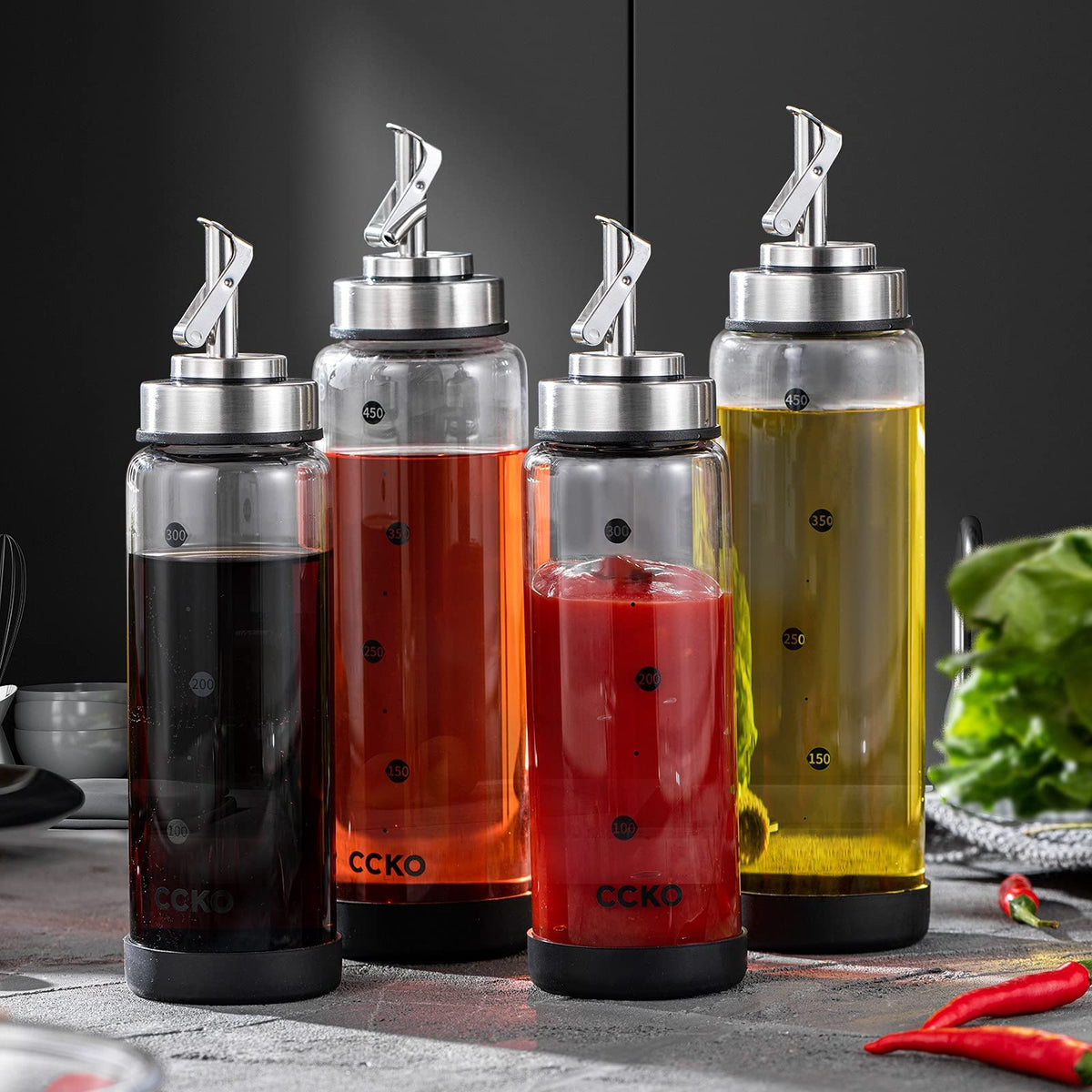 CCKO borosilicate glass body showcases durability and temperature resistance.