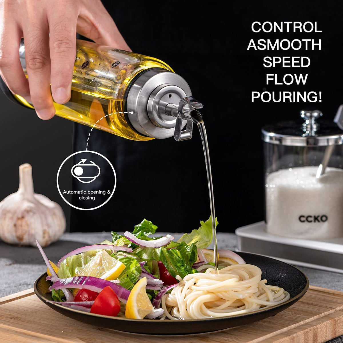 CCKO silicone bottom pad provides non-slip stability.