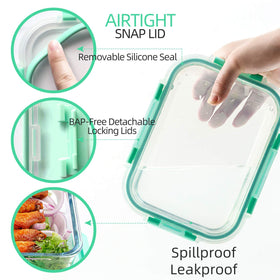 C CREST borosilicate glass oven-safe containers for versatile cooking.