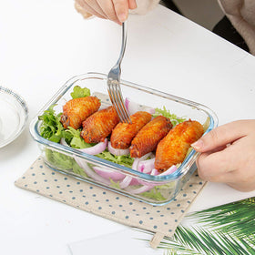 C CREST borosilicate glass dish highlighting durability