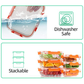 C CREST lids dishwasher-safe on the top rack for easy cleanup.