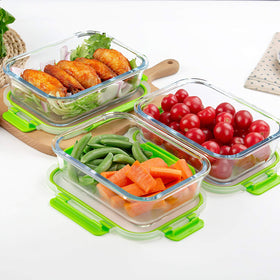 C CREST freezer-safe glass container preserves flavors and textures for later meals.