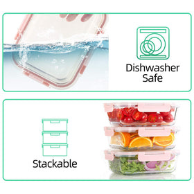 C CREST glass containers are oven safe to 700°F for versatile reheating.