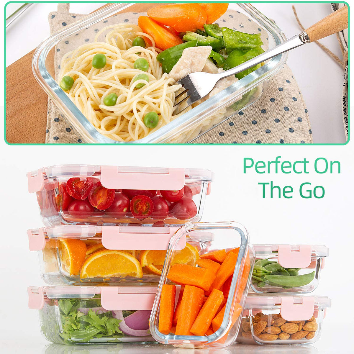 C CREST freezer-safe storage keeps meals fresh in the freezer.