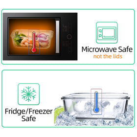 C CREST microwave-safe containers (not lids) for quick reheating without fuss.