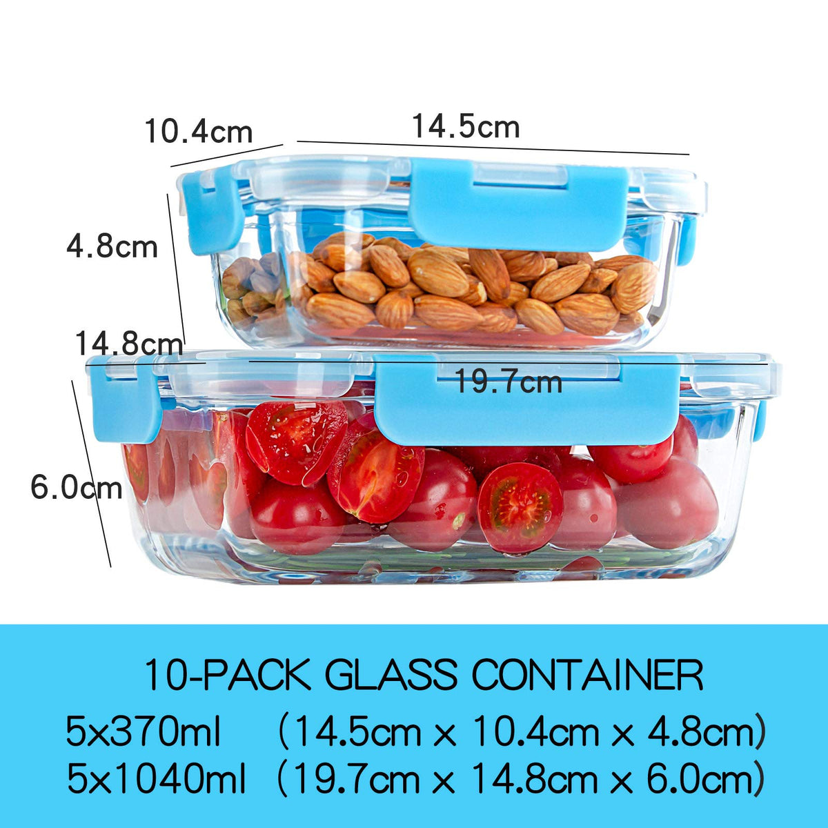 C CREST oven-safe glass container up to 700F for reheating