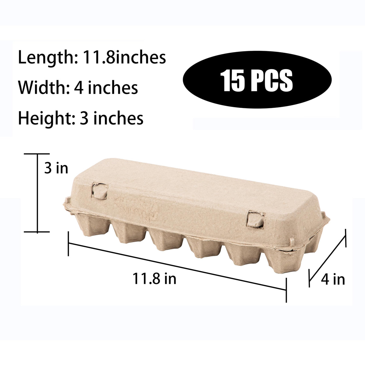 Ccuiicy 12-count empty egg cartons demonstrate space-saving, transport-friendly design.