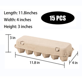 Ccuiicy 12-count empty egg cartons demonstrate space-saving, transport-friendly design.