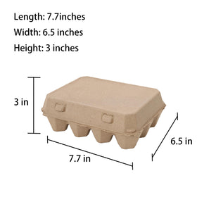 Ccuiicy egg cartons bulk side view, sturdy construction for travel
