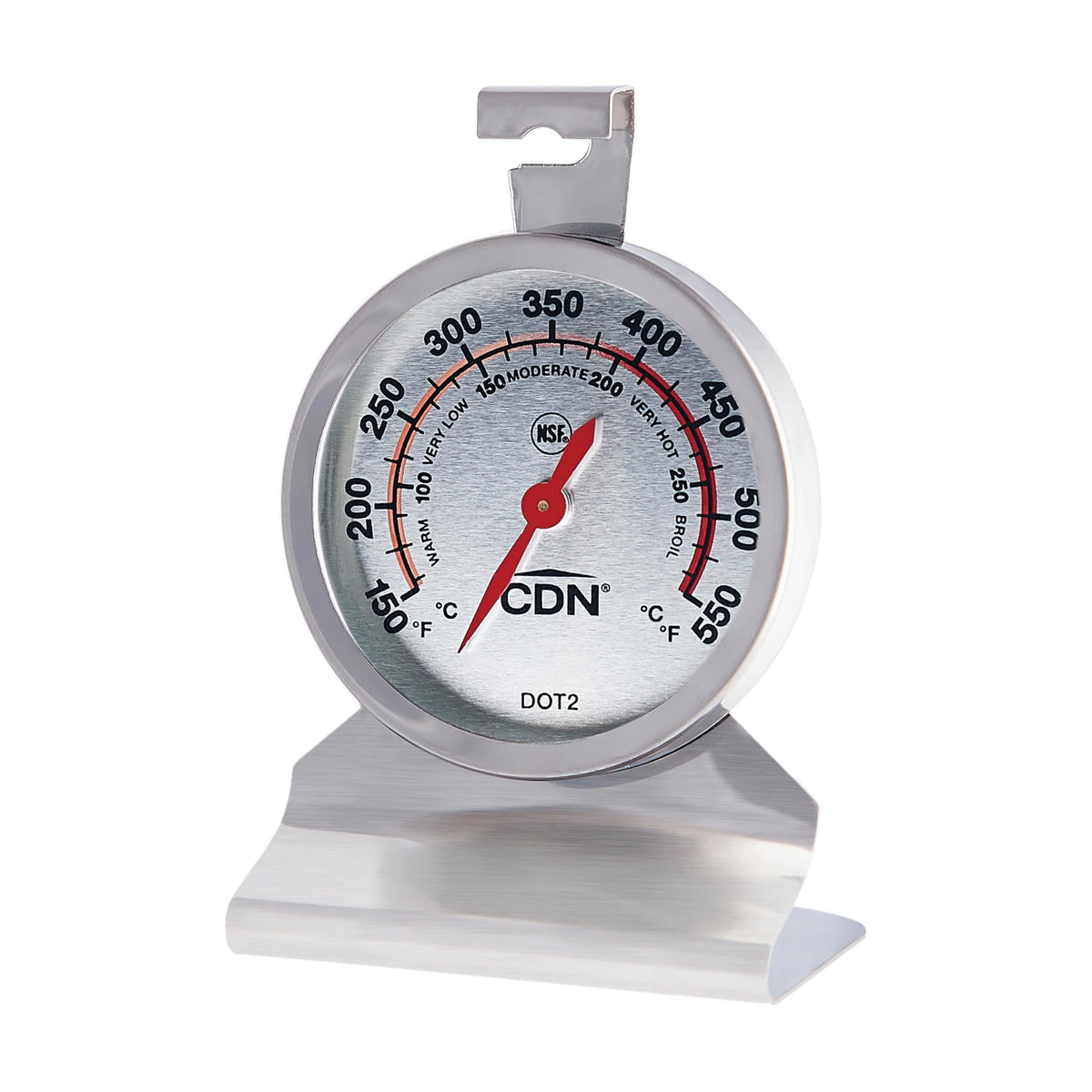 CDN DOT2 oven thermometer dial showing 2-inch display for precise readings