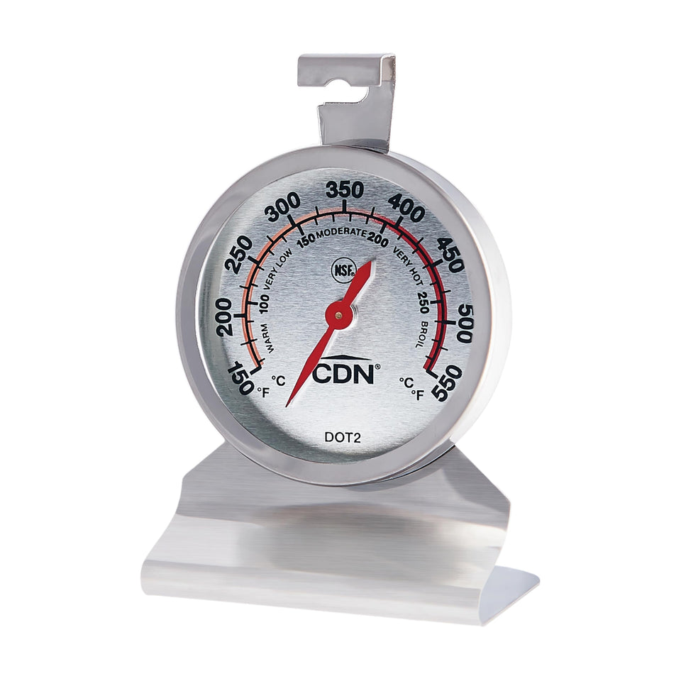 CDN DOT2 oven thermometer dial showing 2-inch display for precise readings