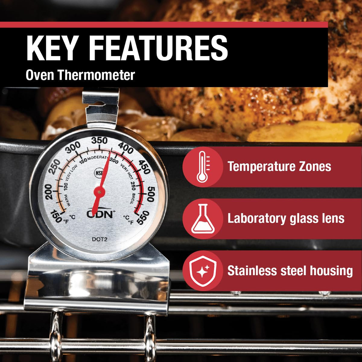 CDN DOT2 stainless steel housing highlighting durable construction