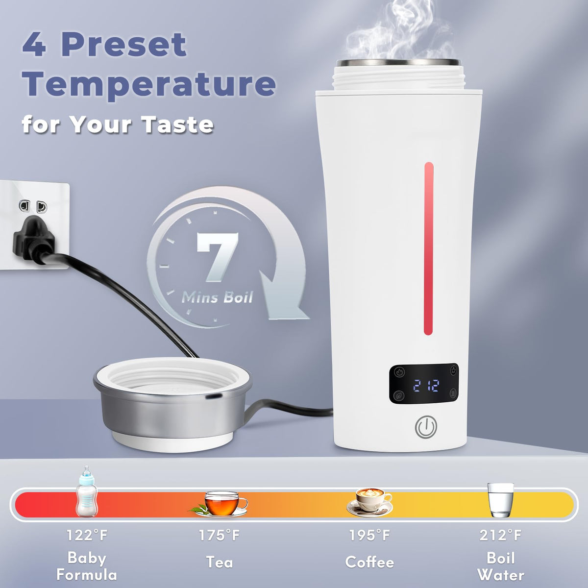 Ceaplot BPA-free kettle with 304 stainless inner pot for durable daily use