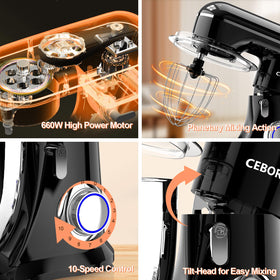 CEBORY DC motor delivers robust power for dense doughs