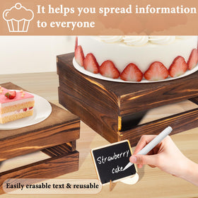 Cecnamt rustic wood crates add farmhouse flair to any table.