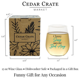 CEDAR CRATE MARKET best friend gift glass, perfect for celebrations and everyday cheers.