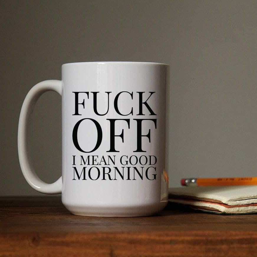CEDAR CRATE MARKET funny coffee mug side print for dual-handed comfort.